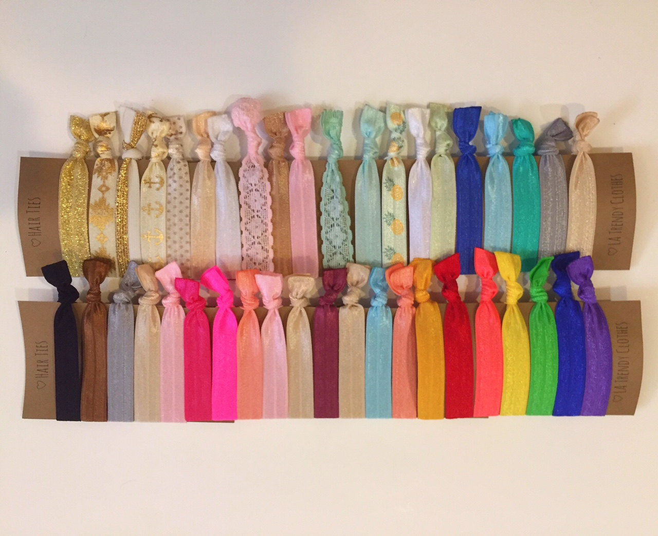 Pack Of 50 Hair Ties Random Colors Grab Bag Hair Accessories