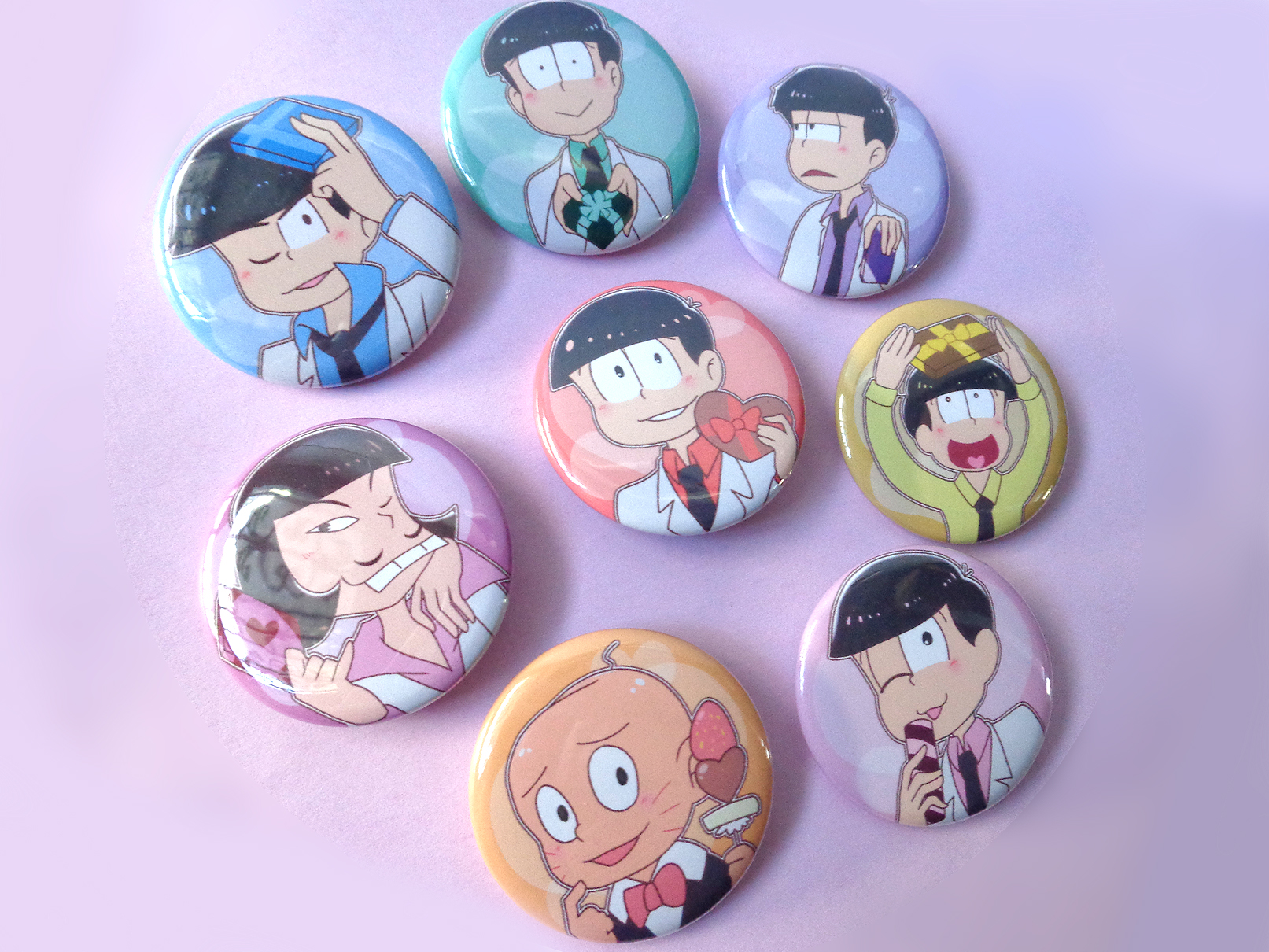 Osomatsu-san White Day Buttons · ★ Vulpixi Goodies ★ · Online Store