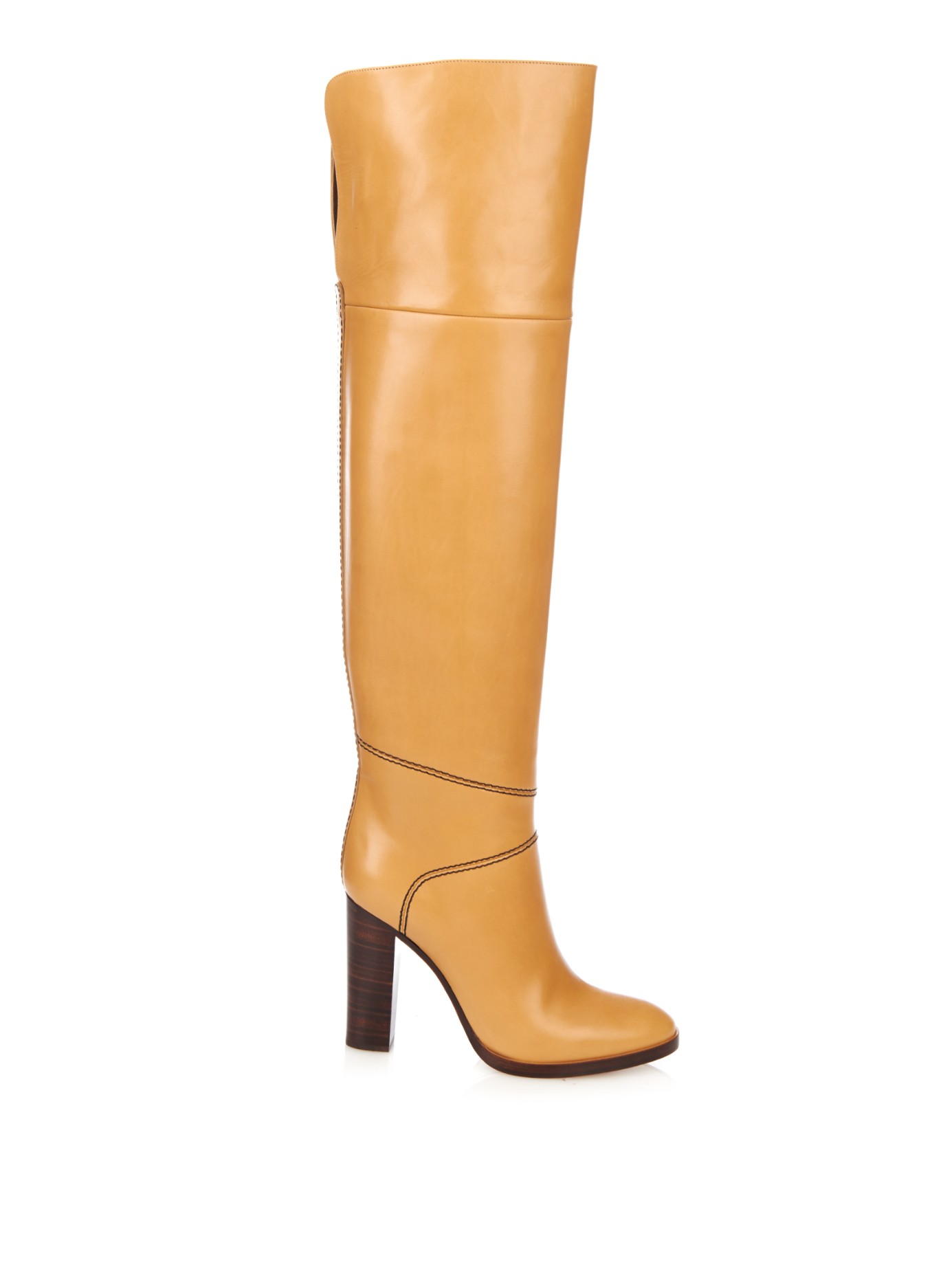 chloe tan boots