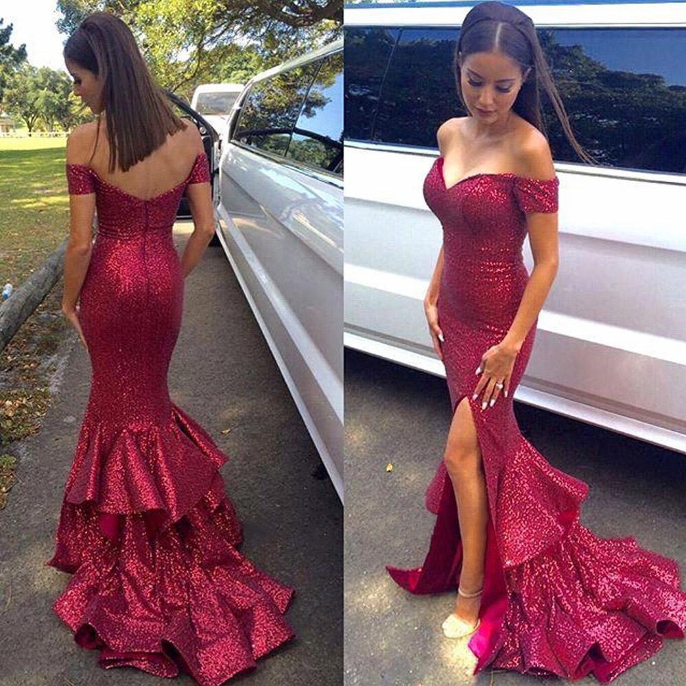 Gorgeous Pink Lace Prom Dresses, V-neck 