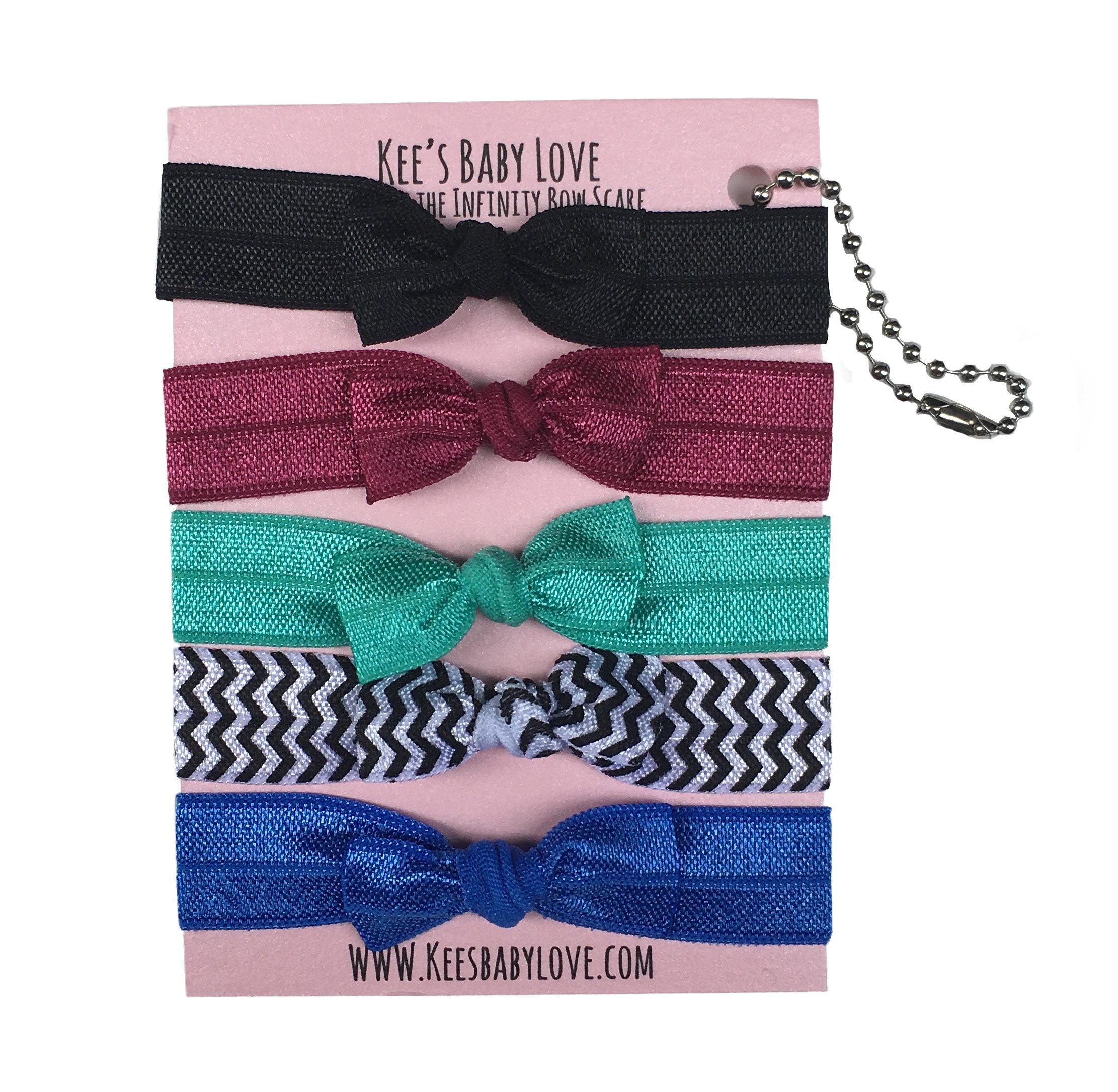 Chevron Bow Hair Tie Set Of 5 Sold By Kee S Baby Love On Storenvy