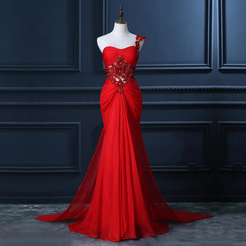 Mermaid Chiffon Prom Dress 