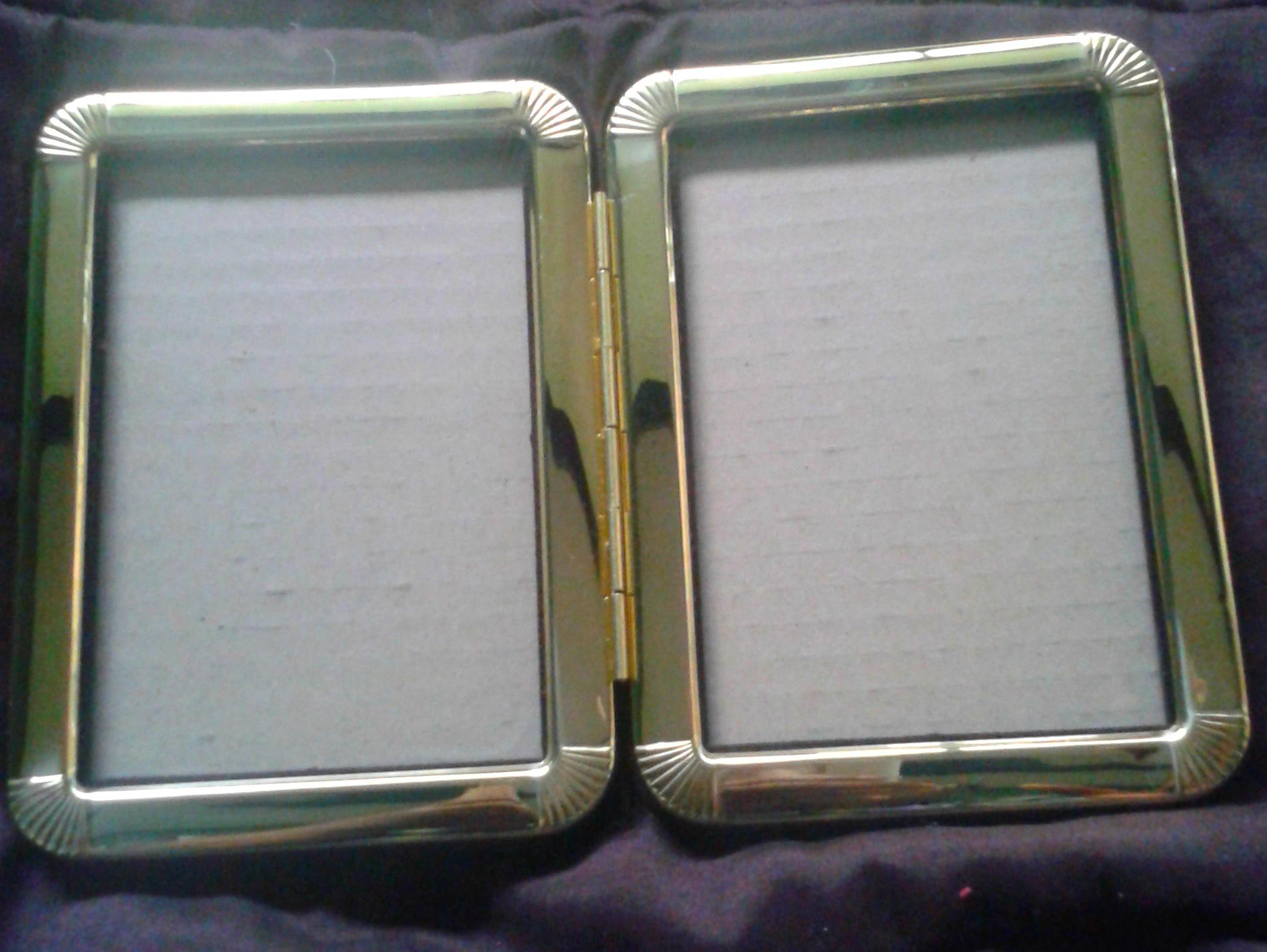 Ray's EmporiumHinged Double Picture Frame with Velvet Back DailyMail