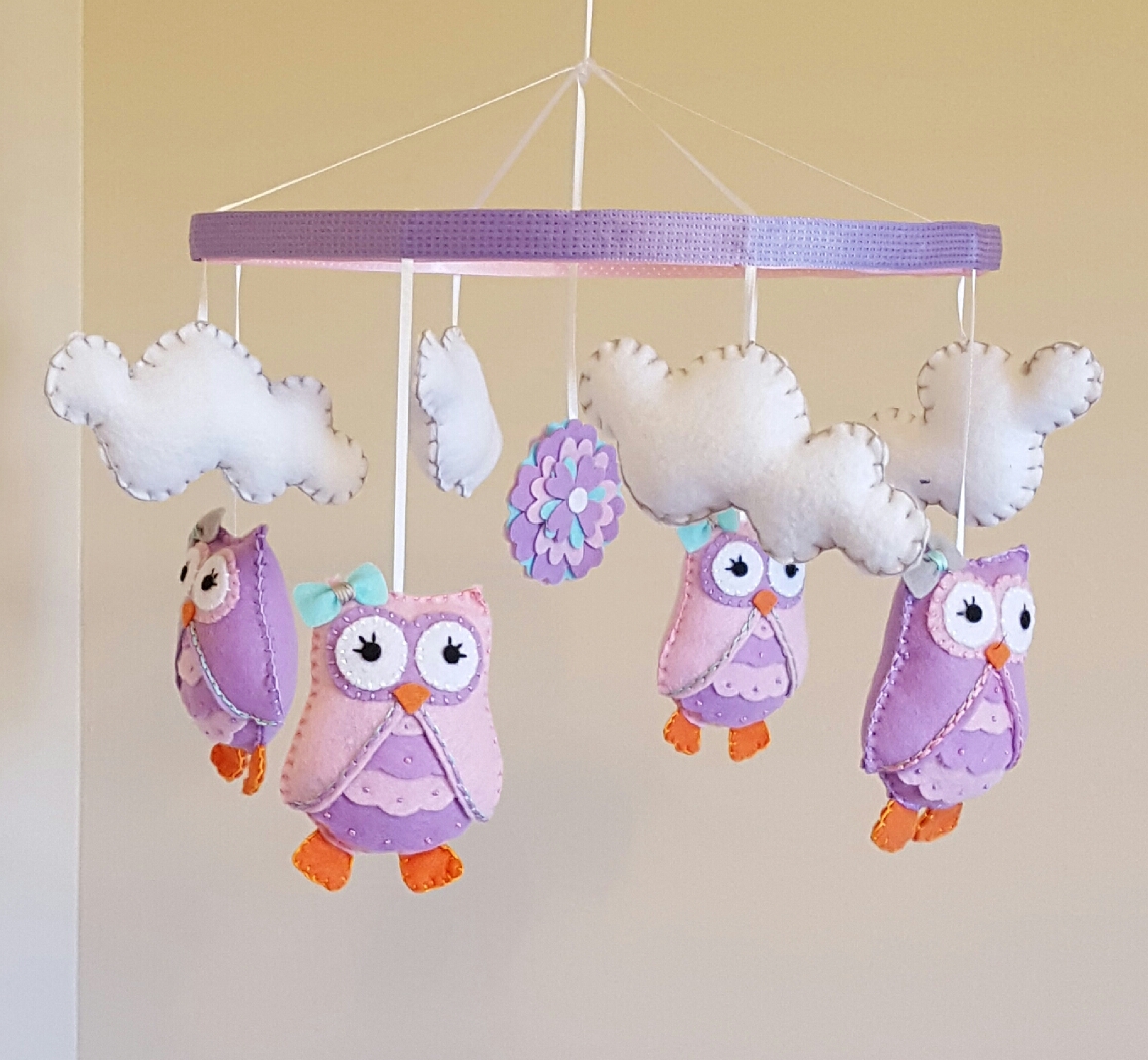 owl baby mobile