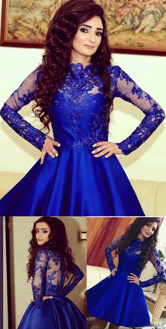 Royal Blue Sweet 16 Dresses Short