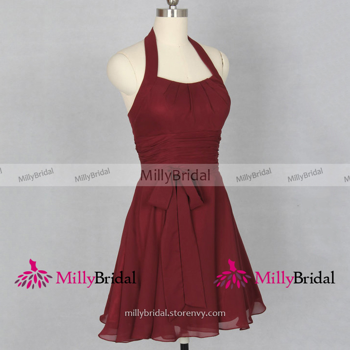 ladies burgundy dresses