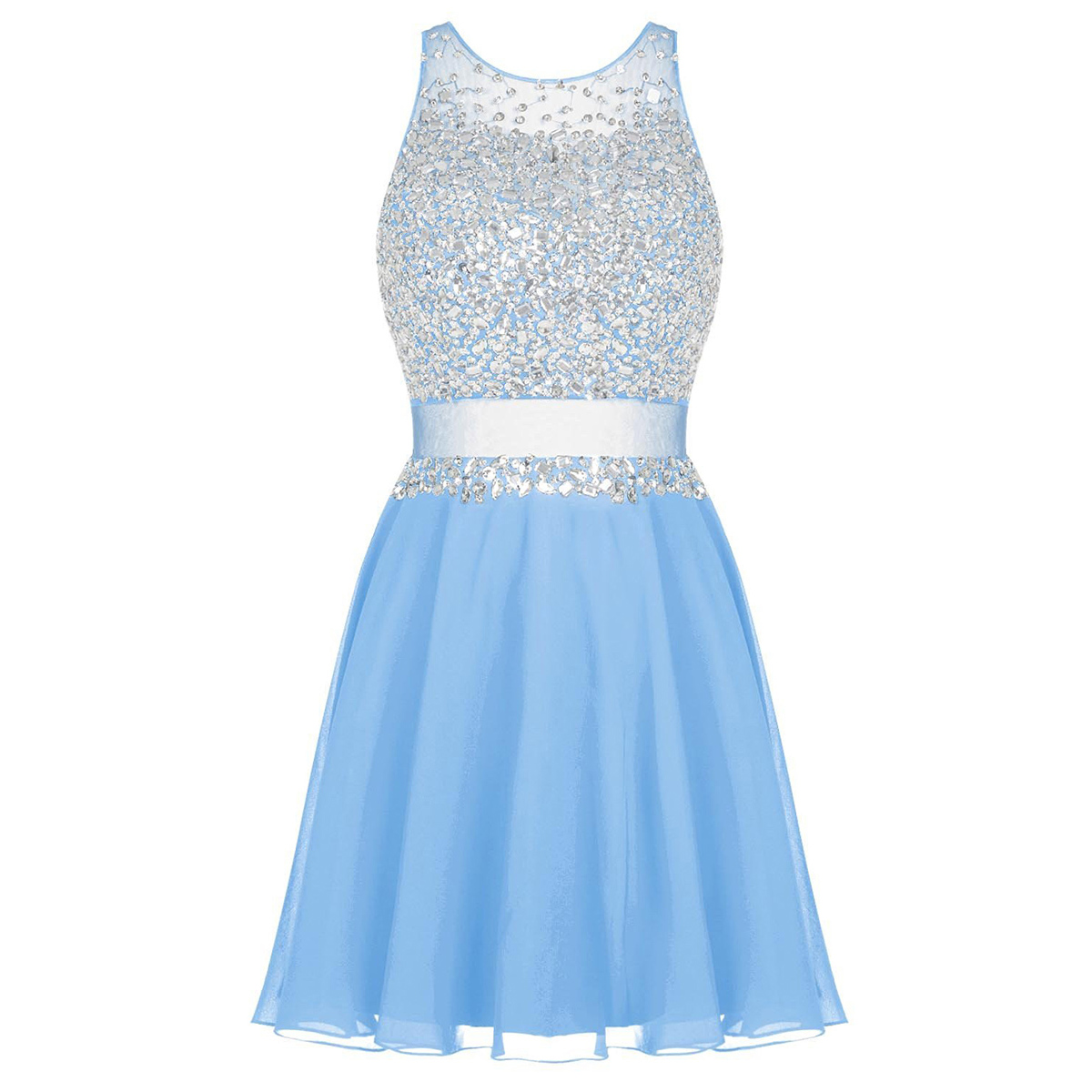 Chiffon Mini Prom Dress 