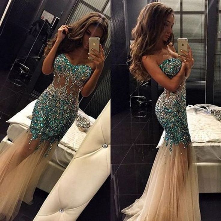 Sparkle Champagne Tulle Mermaid Prom Dress 17 Crystal Beaded Rhinestone Long Evening Dress Sold By Dreamy Dress On Storenvy Sparkle Champagne Tulle Mermaid Prom Dress 17 Crystal Beaded Rhinestone Long Evening Dress Sold By Dreamy Dress On Storenvy