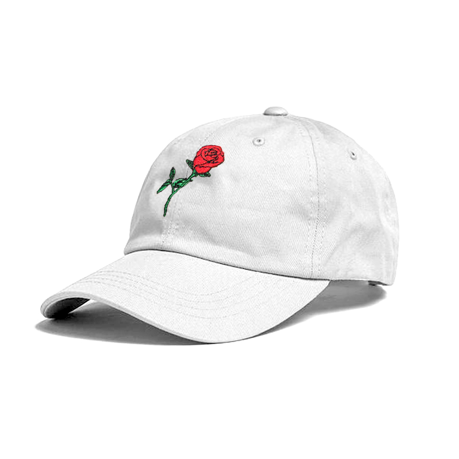 white rose hat