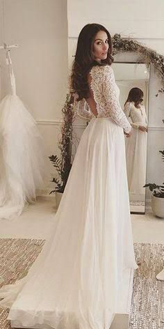 beach wedding dresses long sleeve