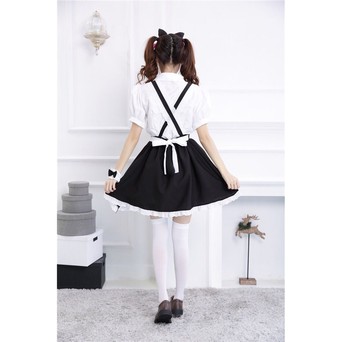 Lolita Cat Overalls Dress Cute Anime Cosplay Jumper Dc90 On Storenvy