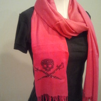 Black Skull Pashmina
