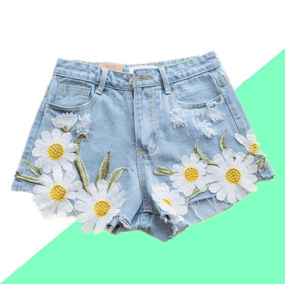 Daisy Denim Shorts on Storenvy