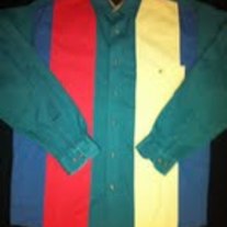 Color Block Button Down