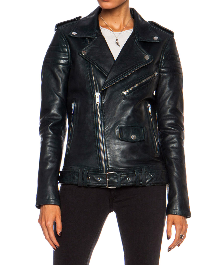 womens leather jacket size 20