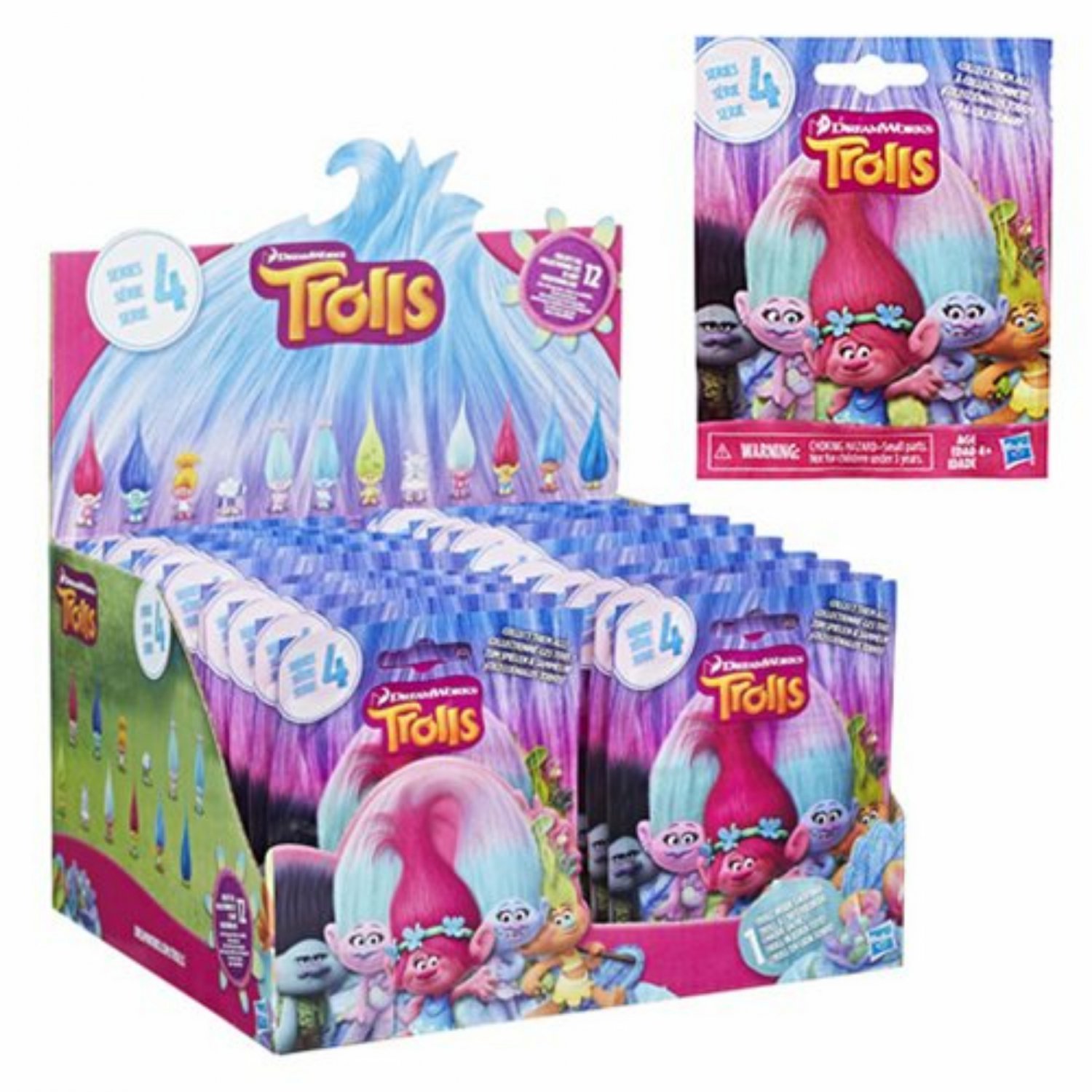 Each Package includes 1 Mini Figure DreamWorks Trolls Surprise Mini Figure Series 6 Blind Bag Set of 3