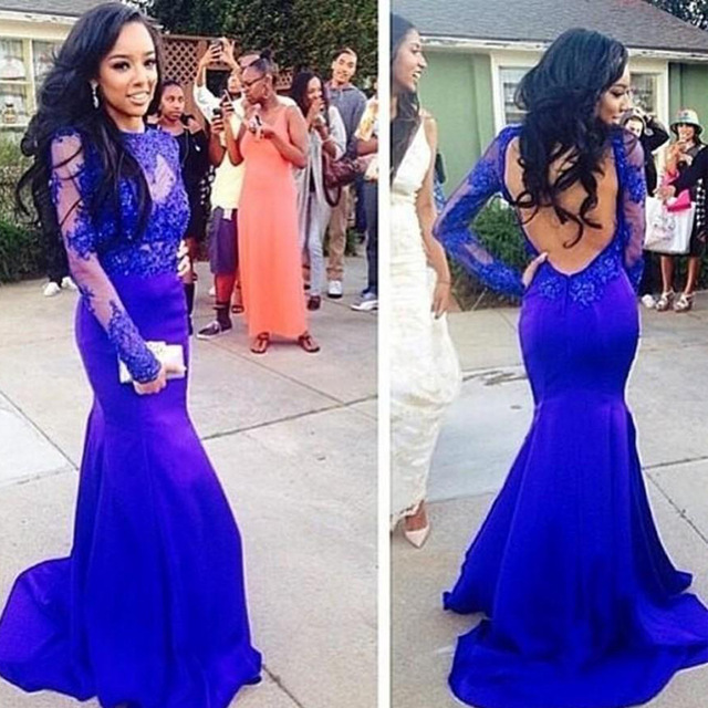 Royal Purple Prom Dresses Long