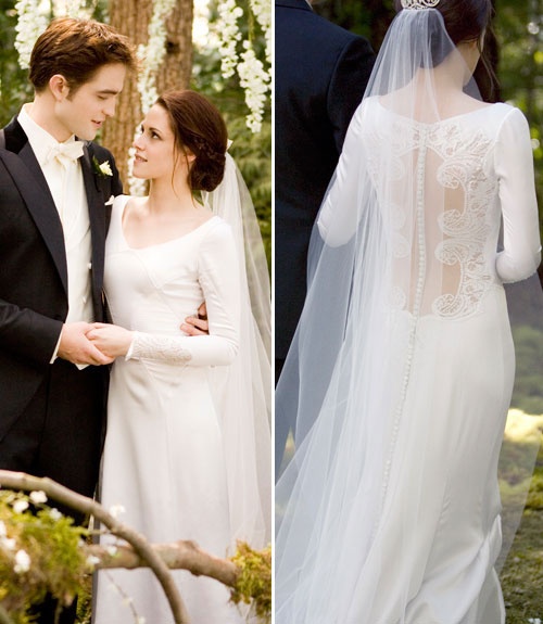 Bella Kristen Stewart Wedding Dress In Movie Twilight Breaking