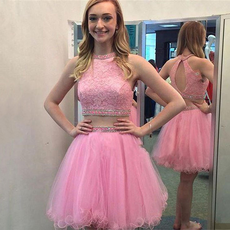 Lace Short Formal Prom Dresses 