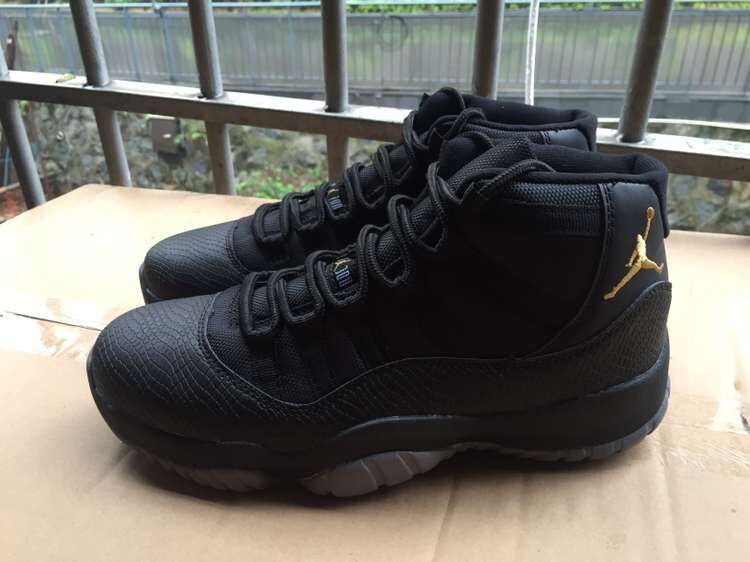 jordan retro 11 gold and black
