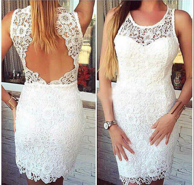 short white sheath dress