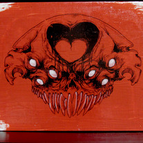 Frederick James Love Rot (RED) - Acrylic Transfer