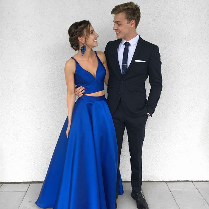 simple blue gown