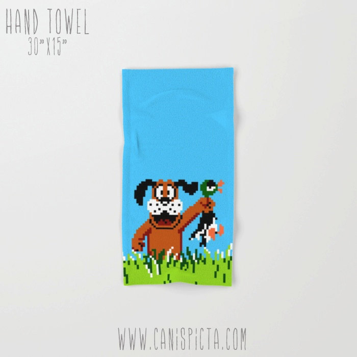 Duck Hunt Towel Video Game Bath Beach Terry Hand Bathroom Decor