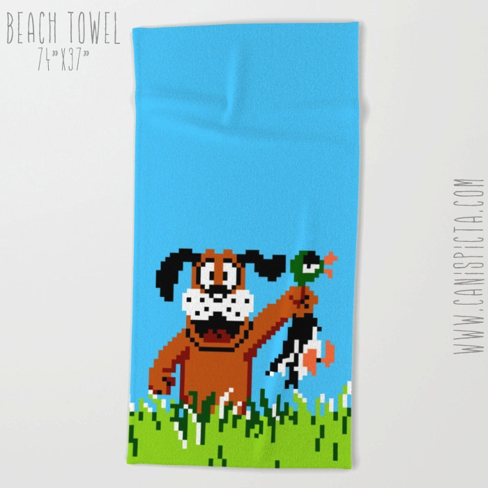 Duck Hunt Towel Video Game Bath Beach Terry Hand Bathroom Decor