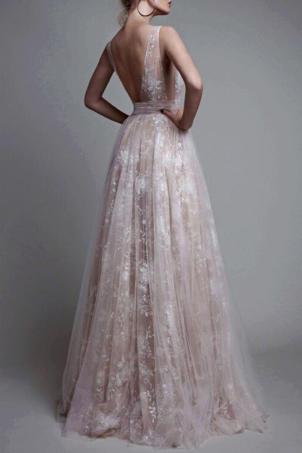 A Line V-Neck Dress