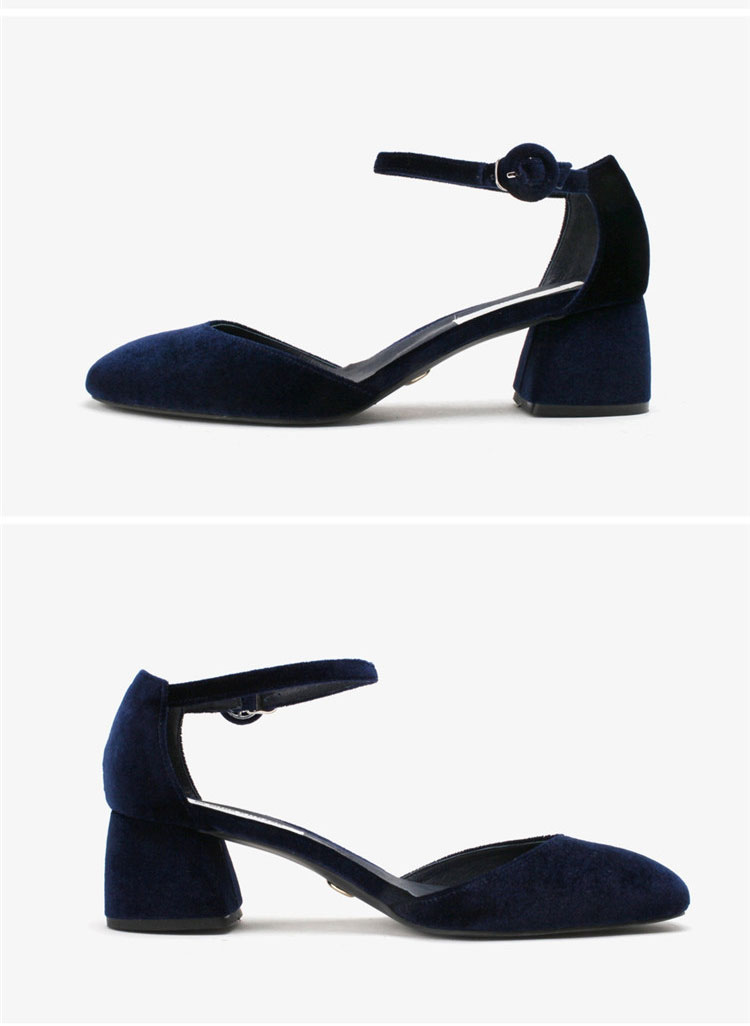 zara blue velvet heels