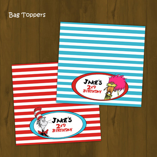 Dr. Seuss Birthday Printable Bag Toppers against Splashbox Printables graphic regarding Printable Bag Toppers called Dr. Seuss Birthday Printable Bag Toppers towards Splashbox Printables