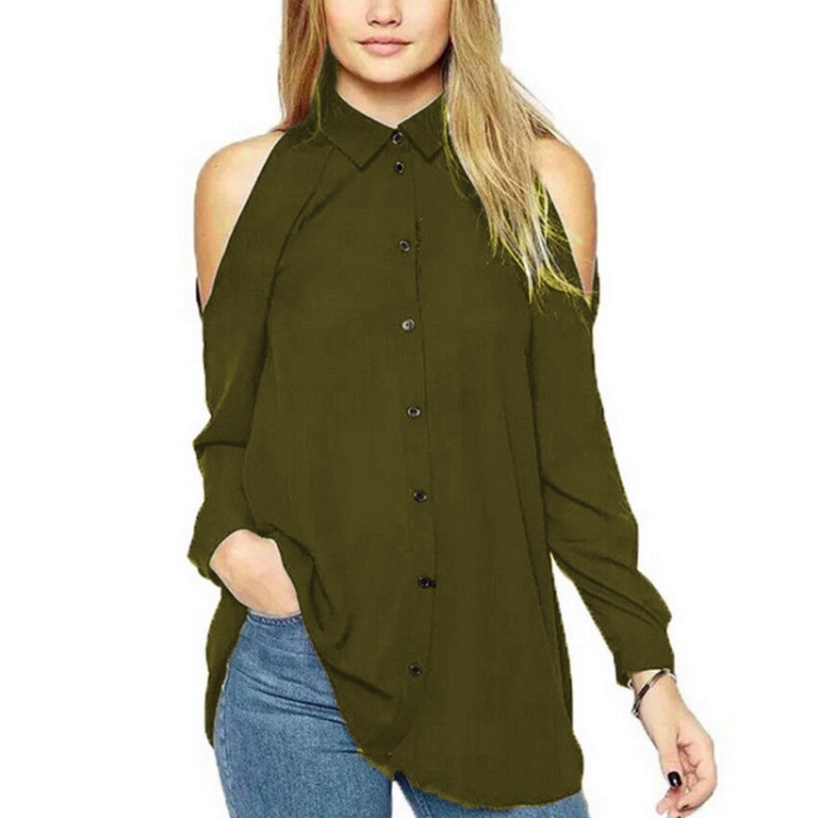 Womens Open Shoulder Three Quarter Long 