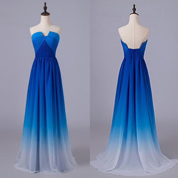 bridesmaid gown royal blue
