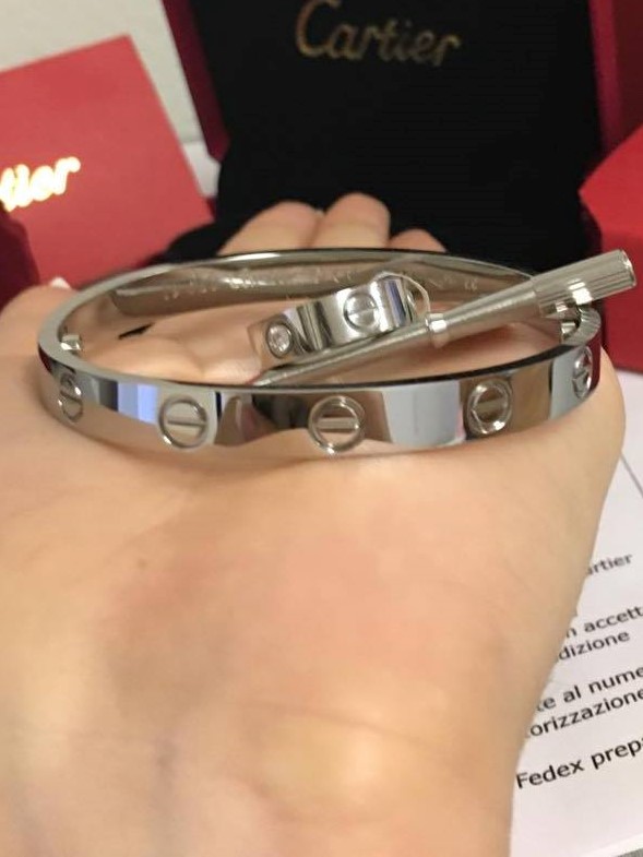 Cartier Love Bracelet and Ring Bundle 18k White Gold Love