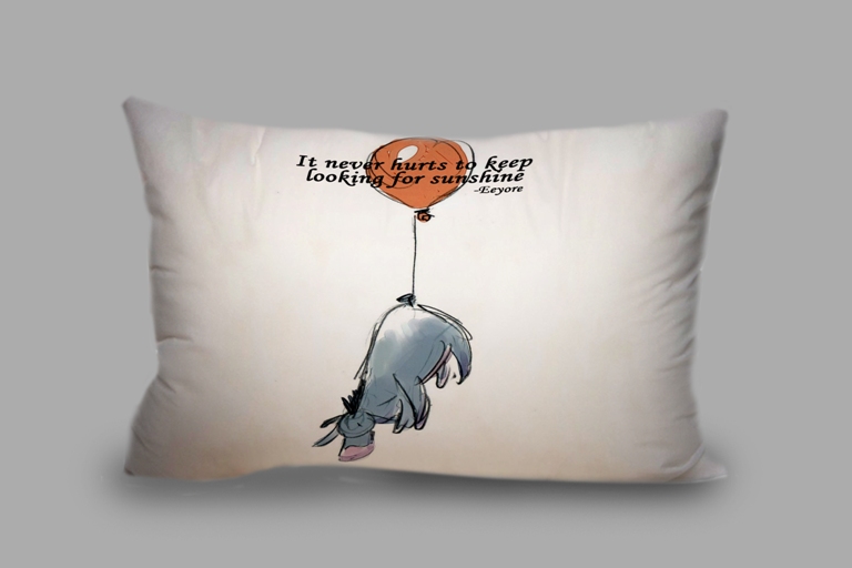 Disney Winnie The Pooh Eeyore Sunshine Quotes Custom Pillow