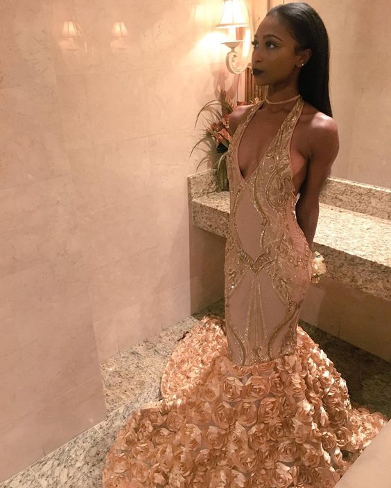 girls gold formal dress