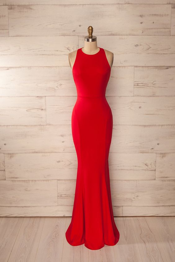 long dresses red color