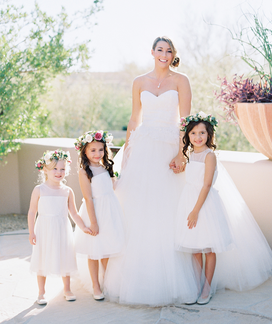 ivory tulle flower girl dresses