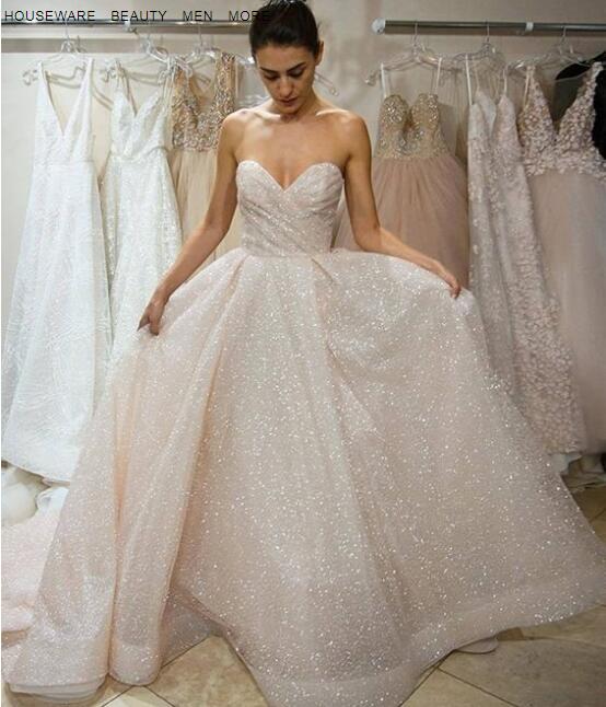 Sleeves Wedding Dress Strapless Bridal Dress Strapless Wedding