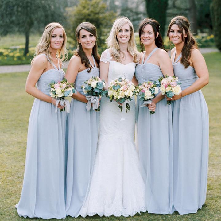 light blue bridesmaid