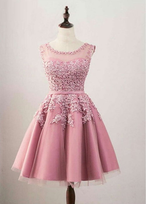 dusty pink casual dress