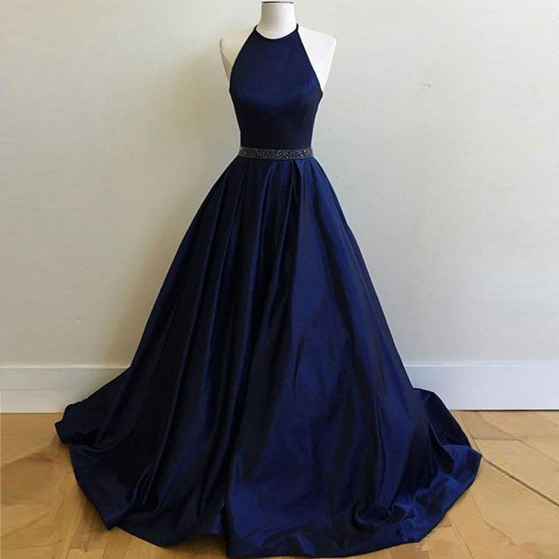 Dark Blue Sexy Evening Dresses