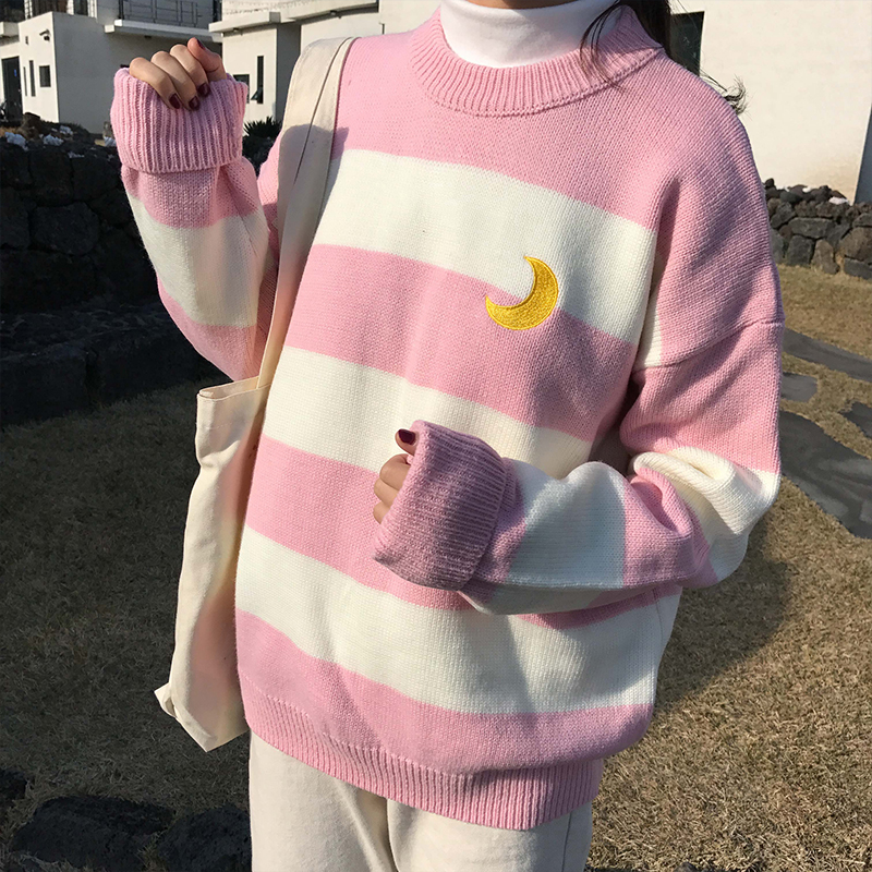 crescent moon sweater
