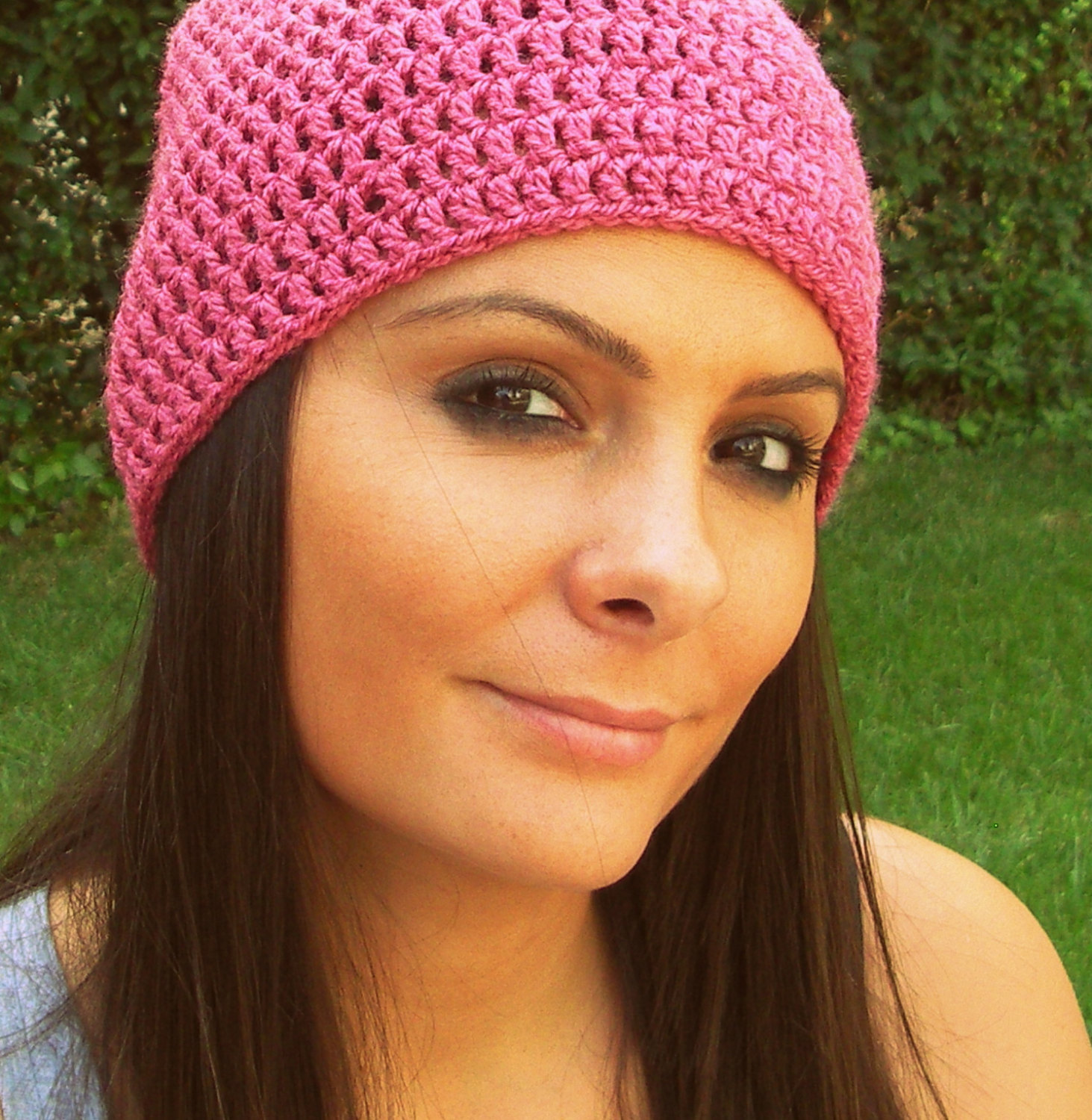 pink slouch hat