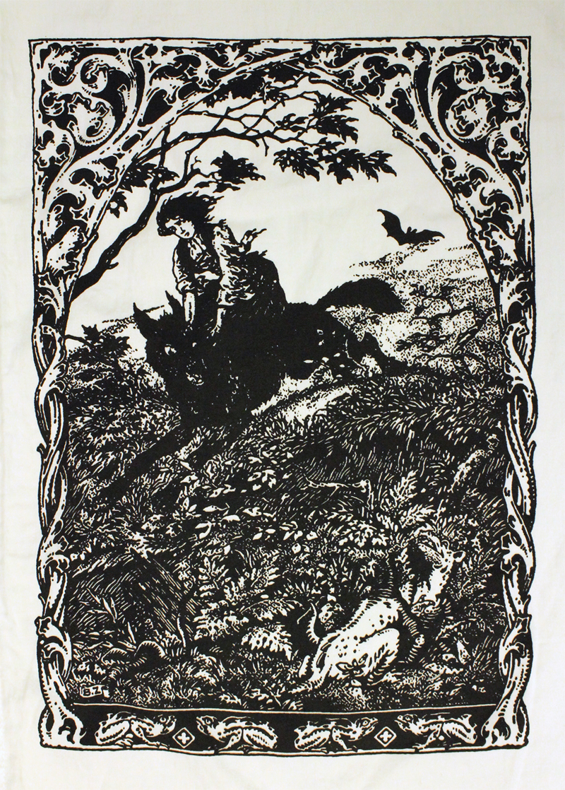 witch and wolf