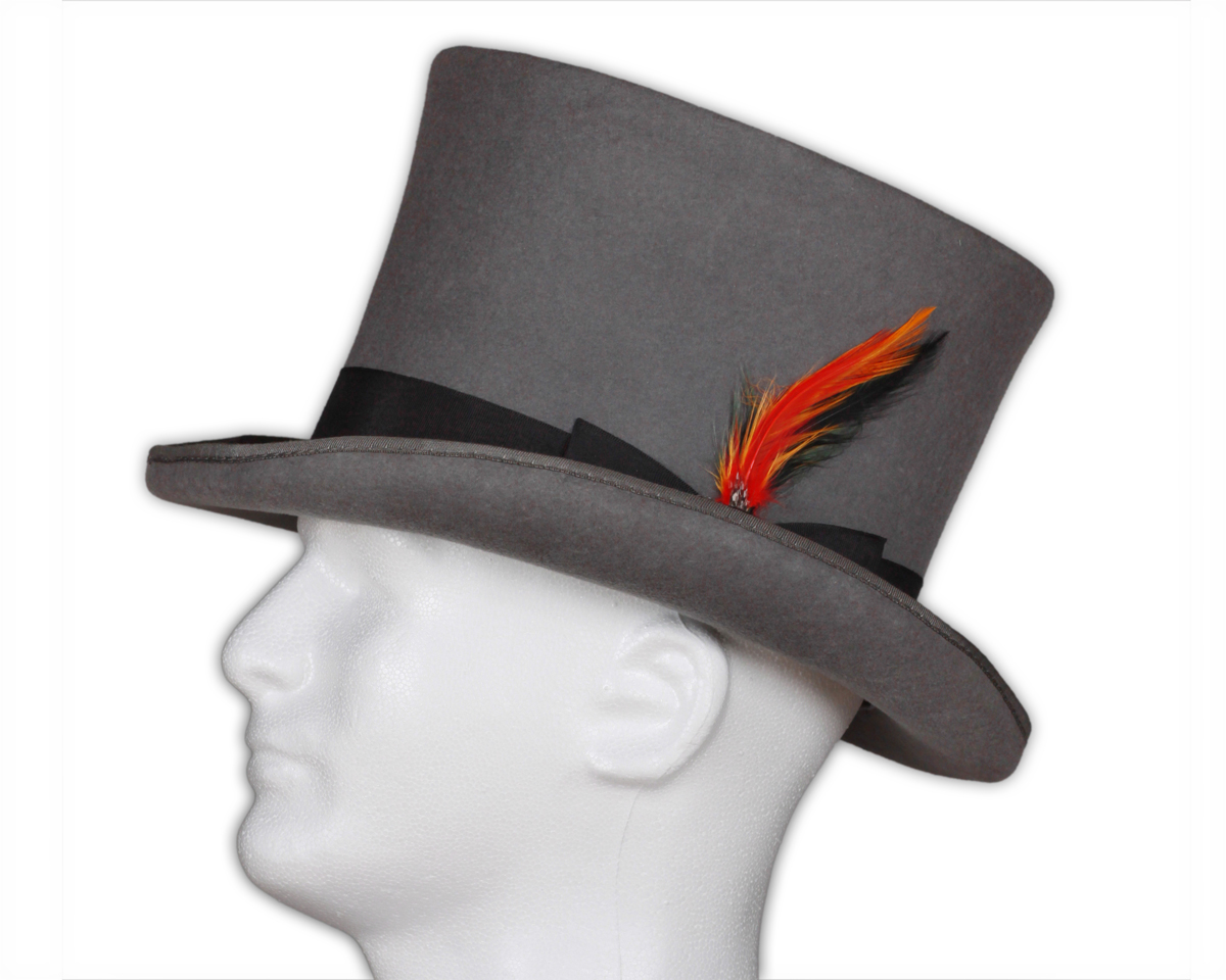 Gray Top Hat Dickensian Victorian On Storenvy
