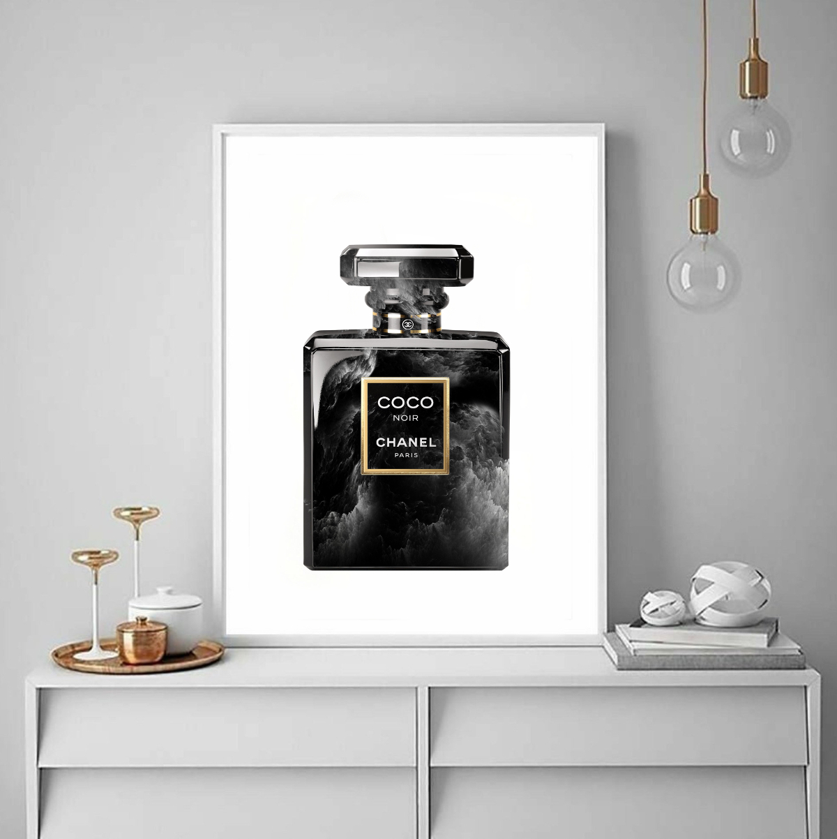Set of 3 prints Inspired By Chanel Perfume, Fashion Wall