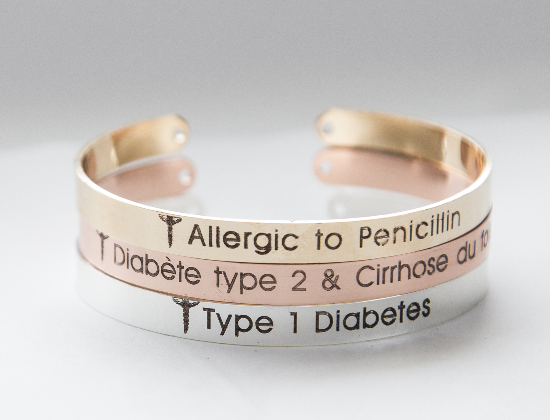 stylish medical id bracelets