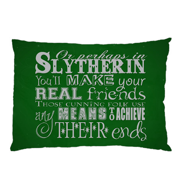 Harry Potter Slytherin Traits Standard Pillowcase Is Roomy In Size